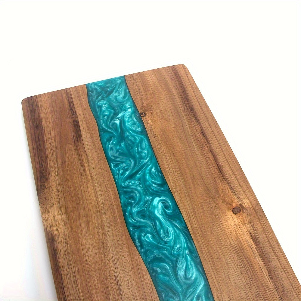 Resin River Cutting Board | Durable Acacia Wood Charcuterie Board