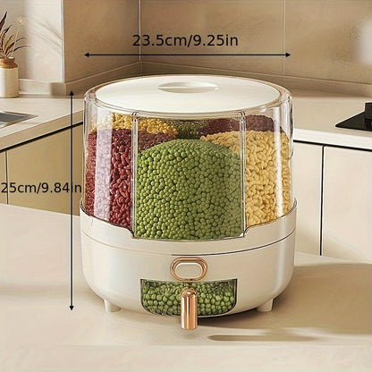 Airtight Food Storage Container | 360° Rotating Design, Large-Capacity