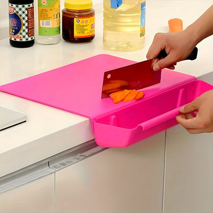 Chopping Board with Detachable Storage Box | Durable Food-Safe Plastic, Non-Slip Design