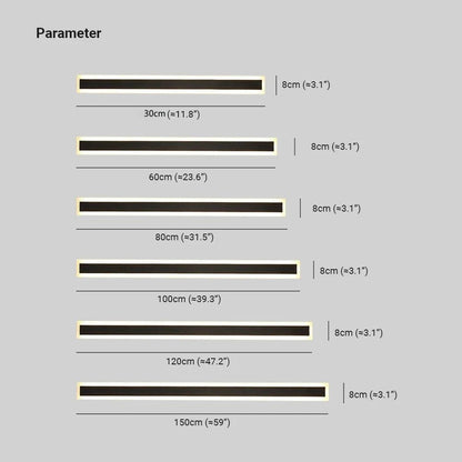 Linear Outdoor Wall Light | IP65 Waterproof LED Bar in Metal and Acrylic | 11.8 to 59 in Hardwired Sconce