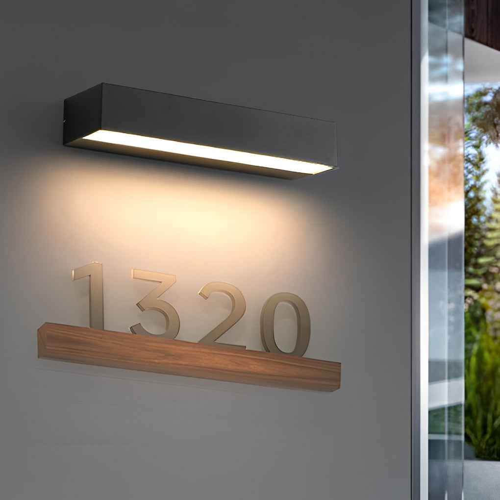 LED Exterior Porch Light Fixture | Modern Die-Cast Aluminum | IP65 Waterproof, Two Color Temperatures