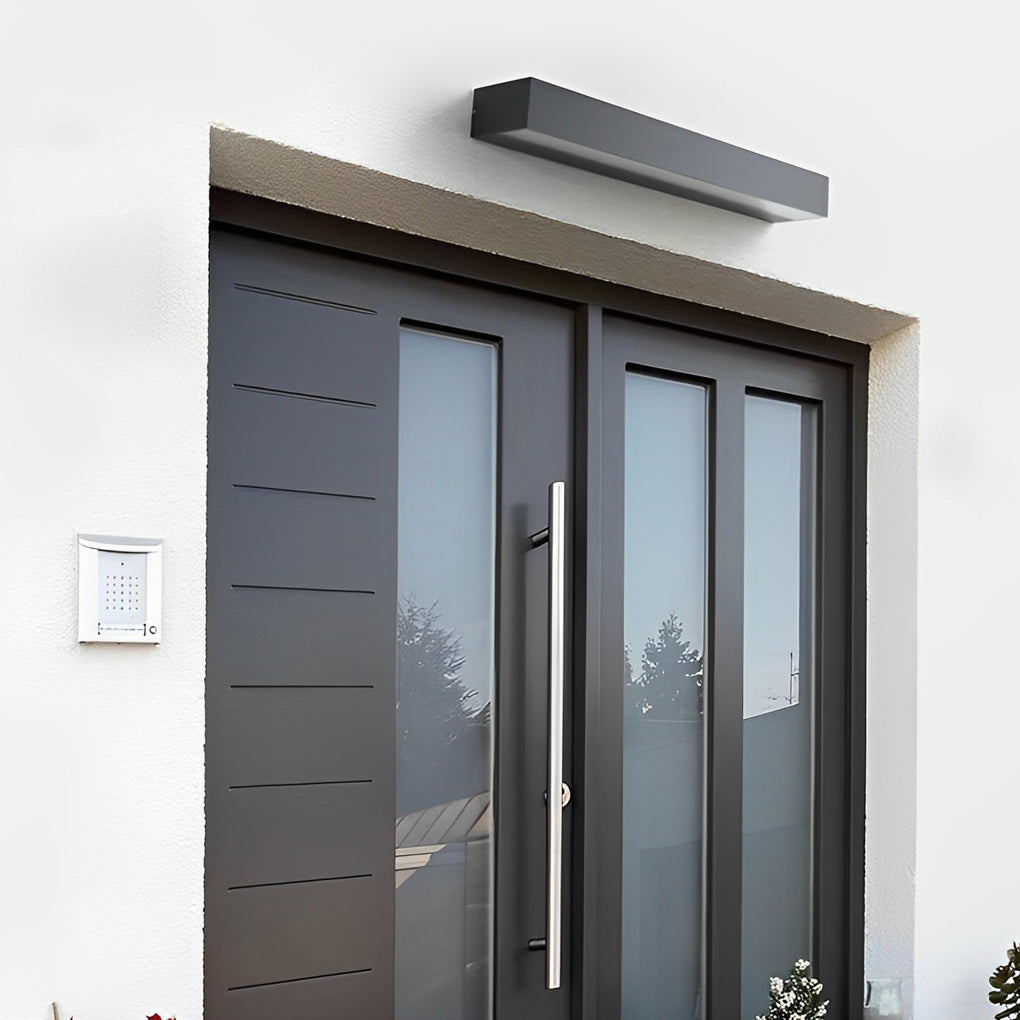 LED Exterior Porch Light Fixture | Modern Die-Cast Aluminum | IP65 Waterproof, Two Color Temperatures