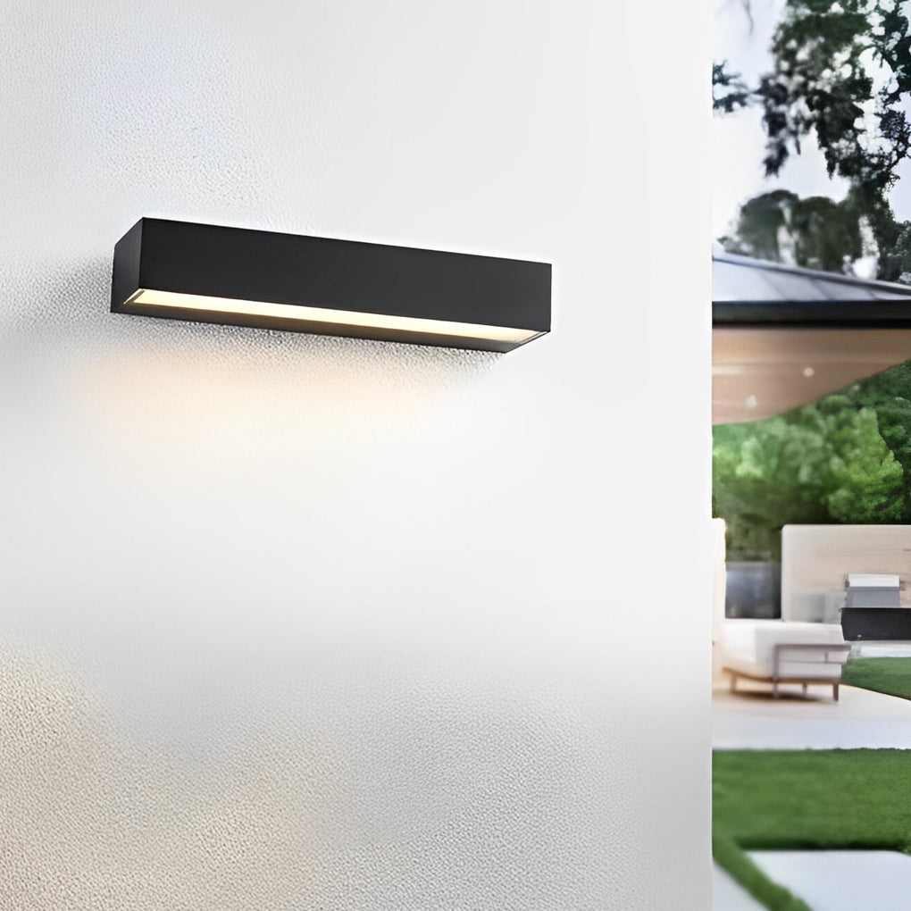 LED Exterior Porch Light Fixture | Modern Die-Cast Aluminum | IP65 Waterproof, Two Color Temperatures