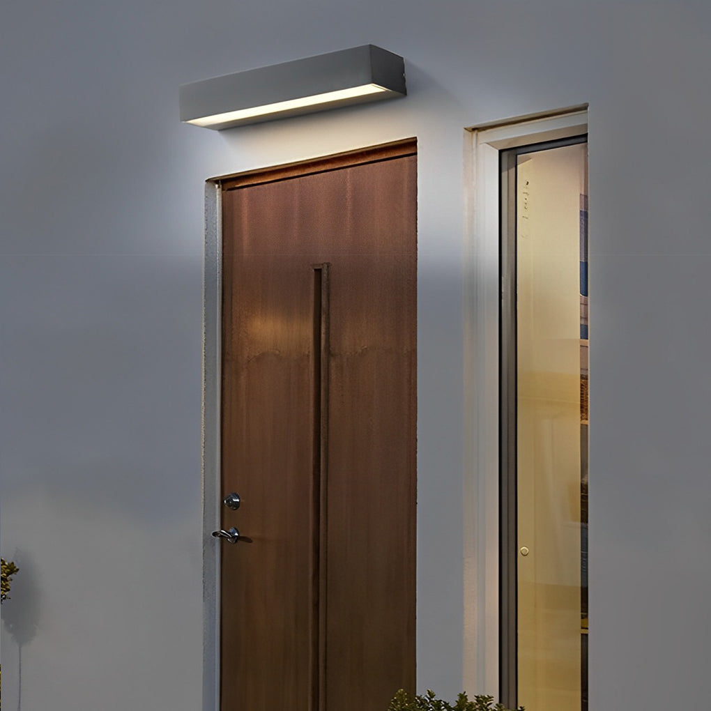 LED Exterior Porch Light Fixture | Modern Die-Cast Aluminum | IP65 Waterproof, Two Color Temperatures