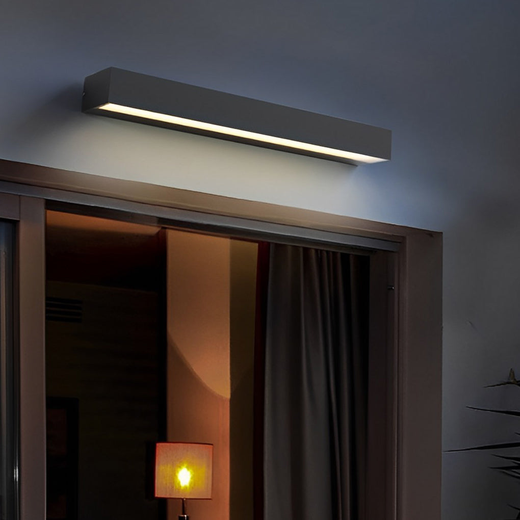 LED Exterior Porch Light Fixture | Modern Die-Cast Aluminum | IP65 Waterproof, Two Color Temperatures