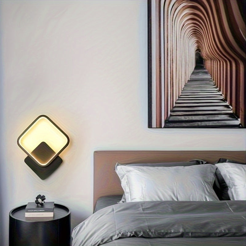LED Wall Lamp | Modern Square Design with Metal Frame