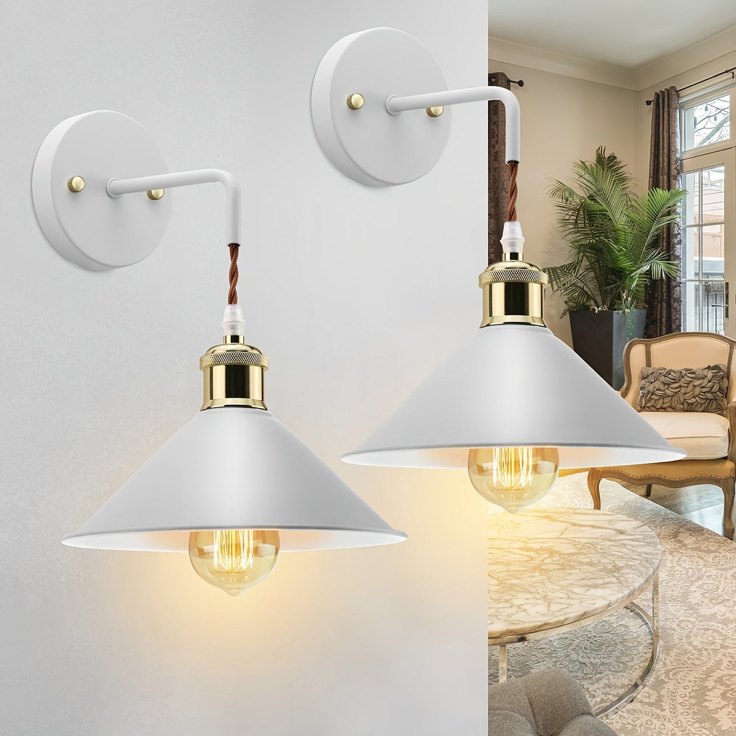 Wall Sconce Light | Industrial Metal Fixture with Oil-Rubbed Finish