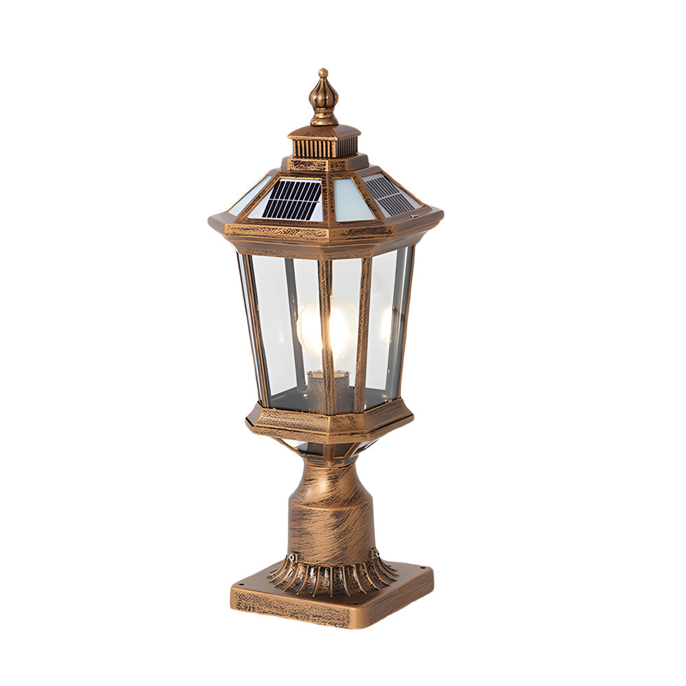 LED Waterproof Solar Column Pillar Lights for Garden