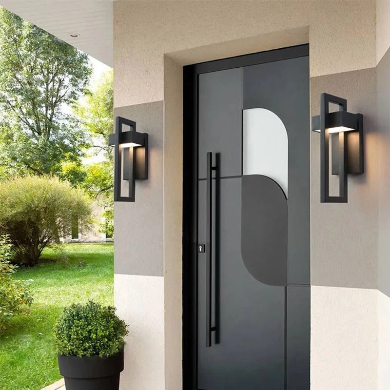 Outdoor Wall Light | Modern Aluminium LED Fixture with Geometric Design