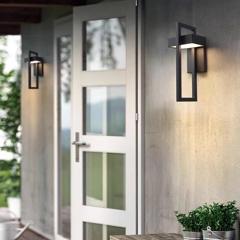 Outdoor Wall Light | Modern Aluminium LED Fixture with Geometric Design