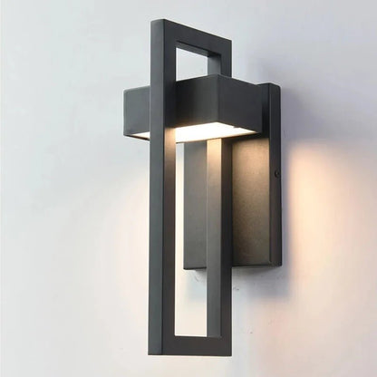 Outdoor Wall Light | Modern Aluminium LED Fixture with Geometric Design