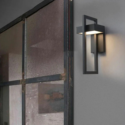 Outdoor Wall Light | Modern Aluminium LED Fixture with Geometric Design