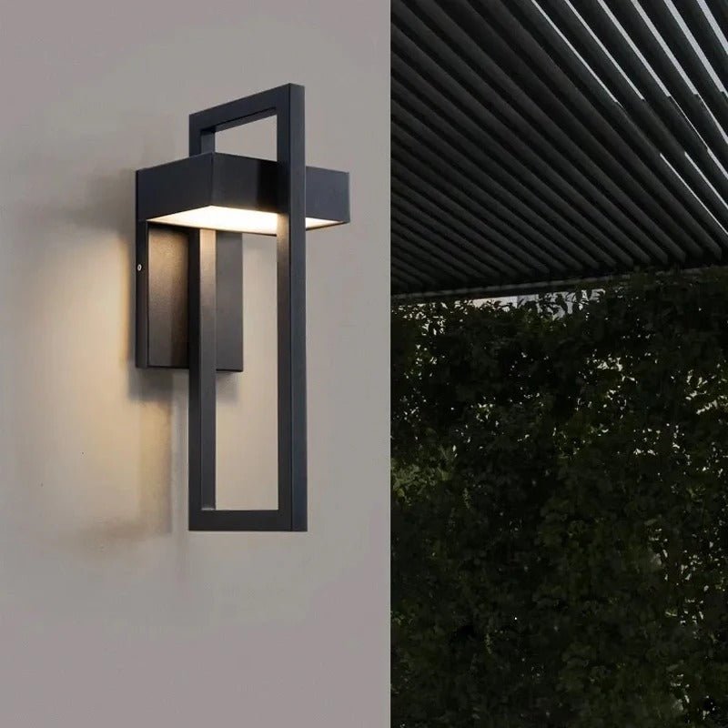 Outdoor Wall Light | Modern Aluminium LED Fixture with Geometric Design