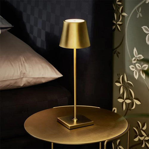 Cordless Table Lamp | Rechargeable 5200mAh LED, Aluminum, 15 in | Touch Dimming Dining Lamp, Single to Set of 3