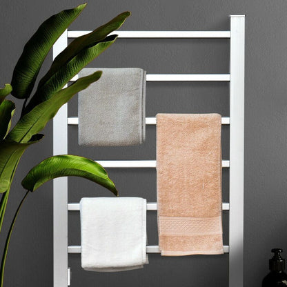 Heated Towel Rack | Freestanding or Wall-Mount Aluminum Warmer, 100W | Holds 6 Towels, 113 to 122°F