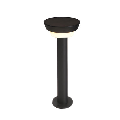 Solar Powered Garden Path Lights | IP65 Waterproof Aluminum | Modern Cylindrical Design | Warm White LED