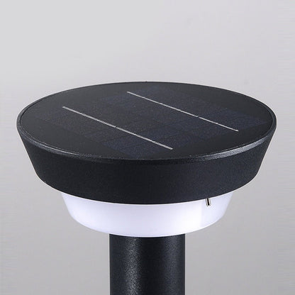 Solar Powered Garden Path Lights | IP65 Waterproof Aluminum | Modern Cylindrical Design | Warm White LED