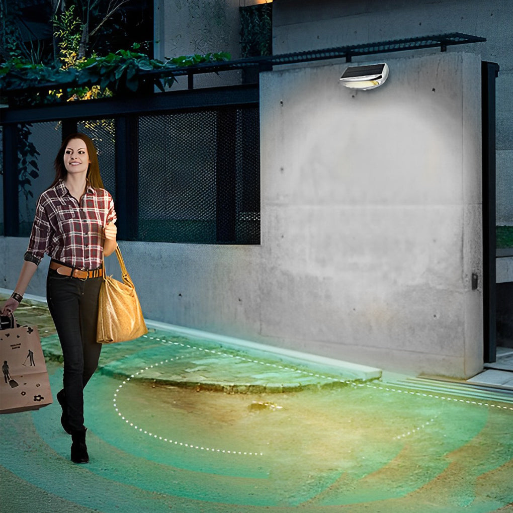 Solar Powered Motion Sensor Wall Light | IP65 Waterproof | Adjustable Angle | Two Color Temperatures