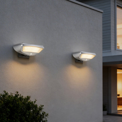 Solar Powered Motion Sensor Wall Light | IP65 Waterproof | Adjustable Angle | Two Color Temperatures