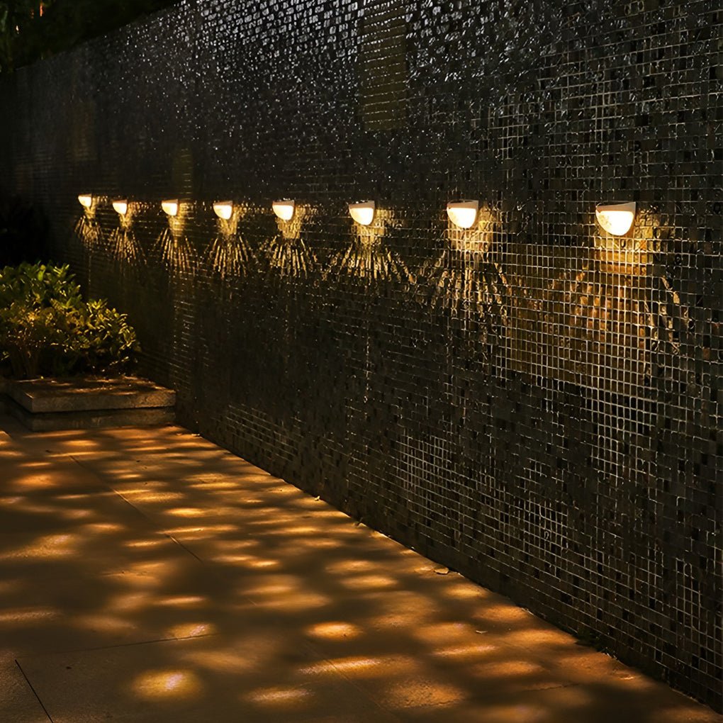 Solar Fence Lights | Waterproof LED Wall Sconce with Automatic Switch