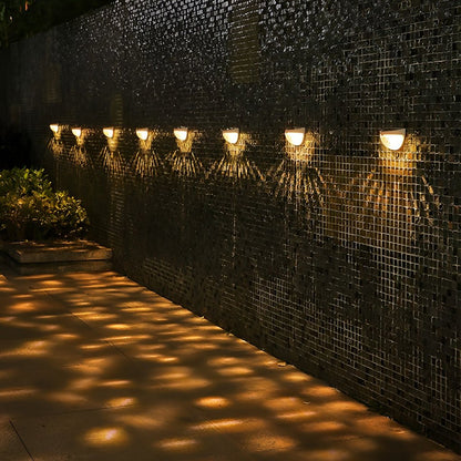 Solar Fence Lights | Waterproof LED Wall Sconce with Automatic Switch