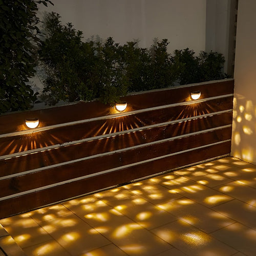 Solar Fence Lights | Waterproof LED Wall Sconce with Automatic Switch