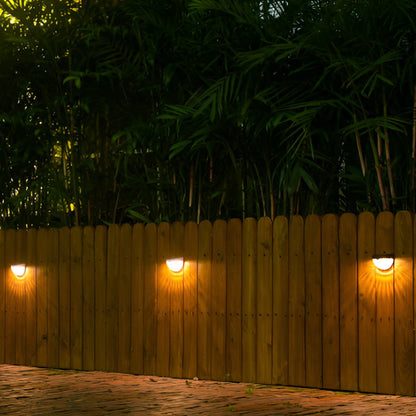 Solar Fence Lights | Waterproof LED Wall Sconce with Automatic Switch