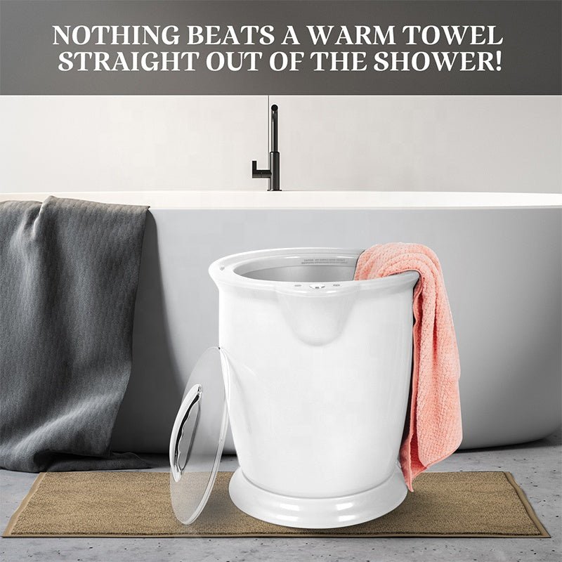 Towel Warmer Bucket | 20L, Holds 2 Large Bath Towels | One-Button Control, Full Heat in About 6 Minutes