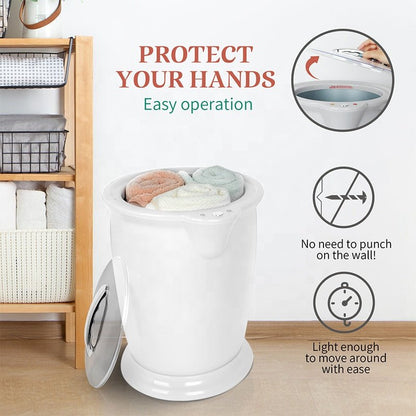 Towel Warmer Bucket | 20L, Holds 2 Large Bath Towels | One-Button Control, Full Heat in About 6 Minutes