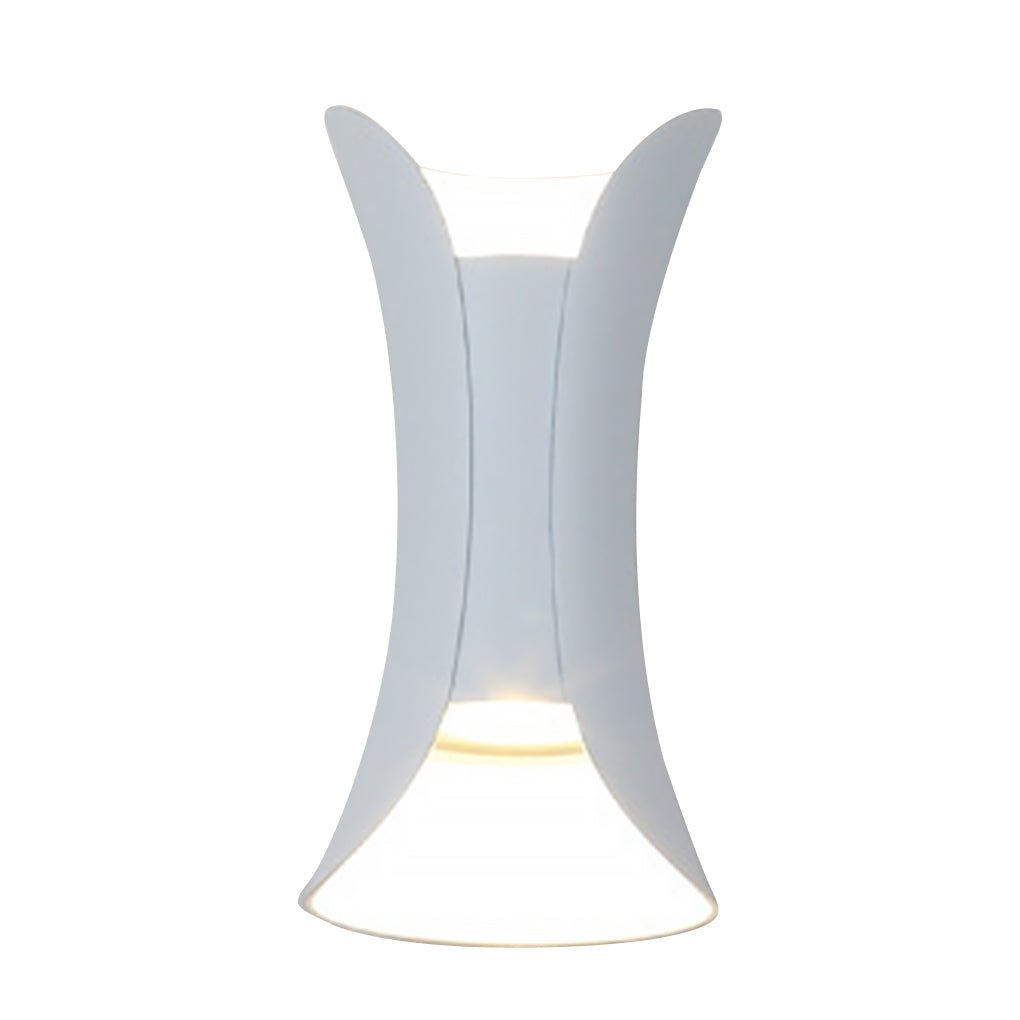 Up Down Wall Lights | Modern Curved LED Aluminum Glass Sconce | IP54 Waterproof