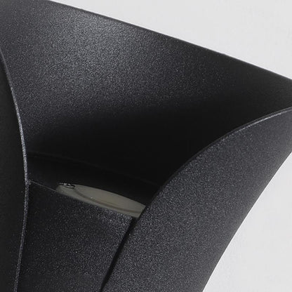 Up Down Wall Lights | Modern Curved LED Aluminum Glass Sconce | IP54 Waterproof