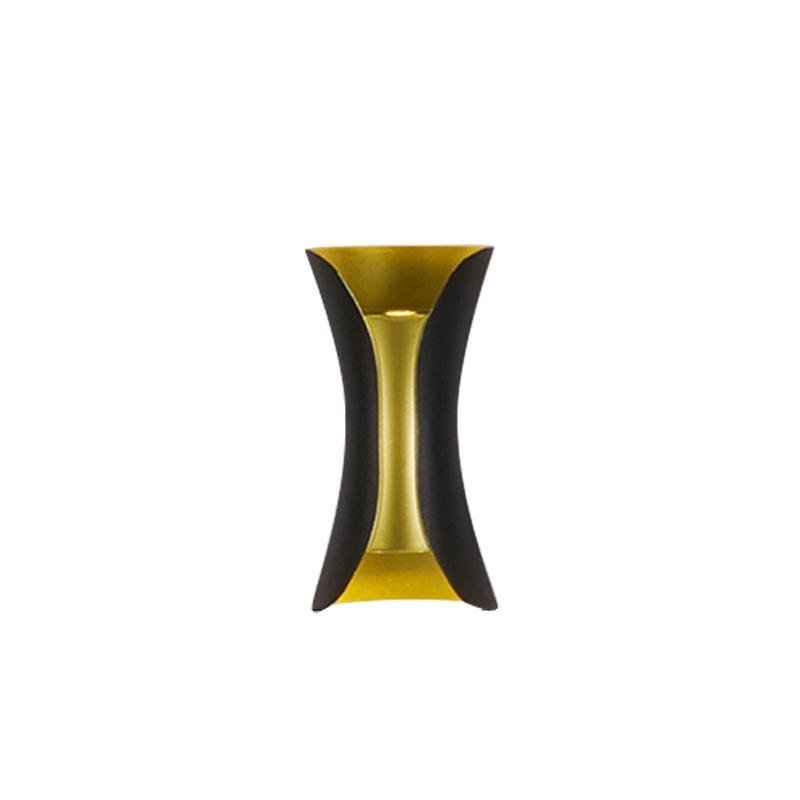 Up Down Wall Lights | Modern Curved LED Aluminum Glass Sconce | IP54 Waterproof