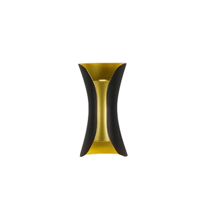 Up Down Wall Lights | Modern Curved LED Aluminum Glass Sconce | IP54 Waterproof